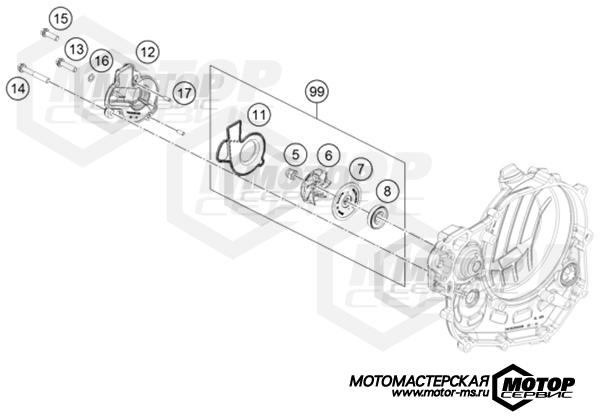 KTM Supermoto 450 SMR 2022 WATER PUMP