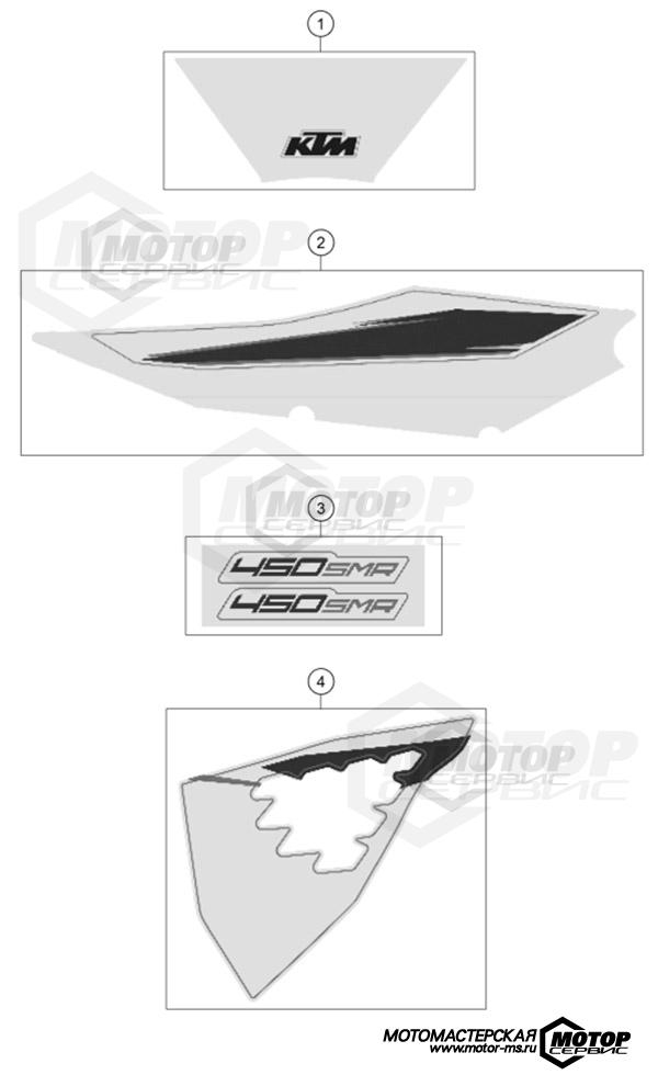 KTM Supermoto 450 SMR 2022 DECAL