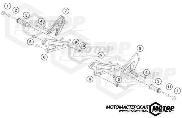 KTM Supersport RC 8C 2022 FOOTPEGS