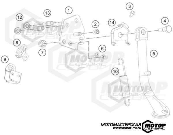 KTM Supersport RC 390 B.D. Blue 2022 SIDE / CENTER STAND