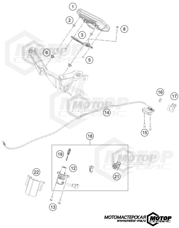 KTM Supersport RC 390 B.D. Blue 2022 INSTRUMENTS / LOCK SYSTEM