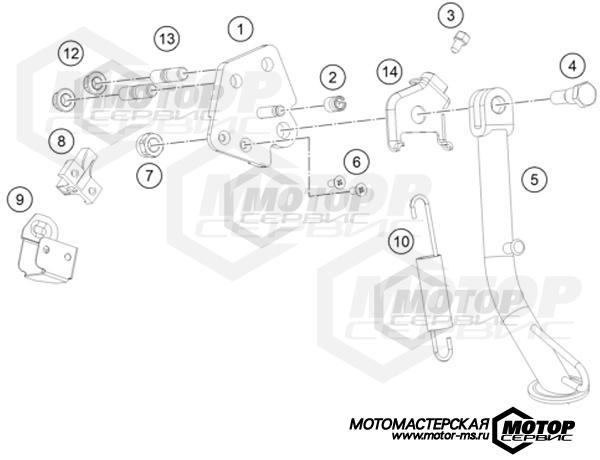 KTM Supersport RC 200 B.D. ABS Silver 2022 SIDE / CENTER STAND