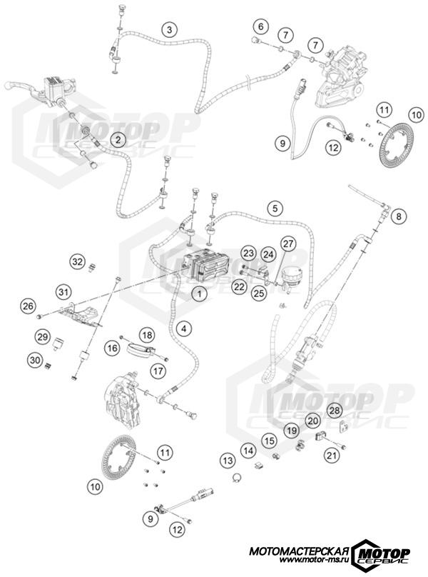 KTM Supersport RC 200 B.D. ABS Silver 2022 ANTIBLOCK SYSTEM ABS