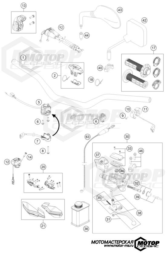 KTM Enduro 500 EXC-F Six Days 2023 HANDLEBAR, CONTROLS
