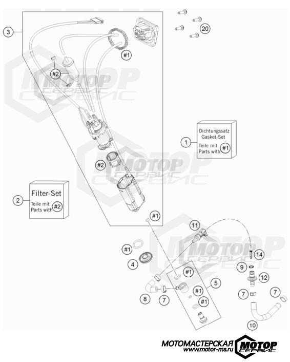 KTM Enduro 500 EXC-F 2023 FUEL PUMP