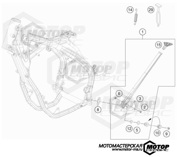 KTM Enduro 450 EXC-F Six Days 2023 SIDE / CENTER STAND