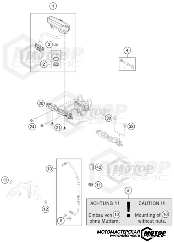 KTM Enduro 450 EXC-F Six Days 2023 INSTRUMENTS / LOCK SYSTEM