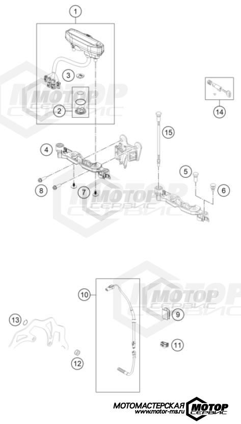 KTM Enduro 300 EXC Six Days 2023 INSTRUMENTS / LOCK SYSTEM