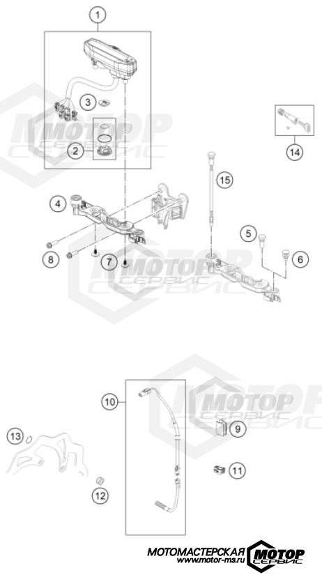 KTM Enduro 300 EXC 2023 INSTRUMENTS / LOCK SYSTEM