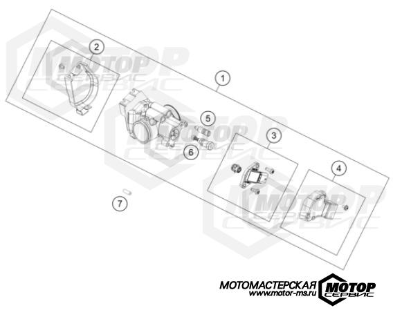 KTM Enduro 250 EXC 2023 THROTTLE BODY