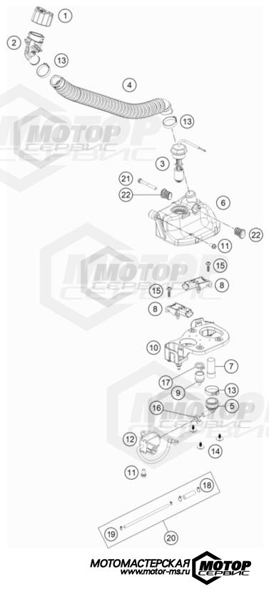 KTM Enduro 150 EXC 2023 LUBRICATING SYSTEM