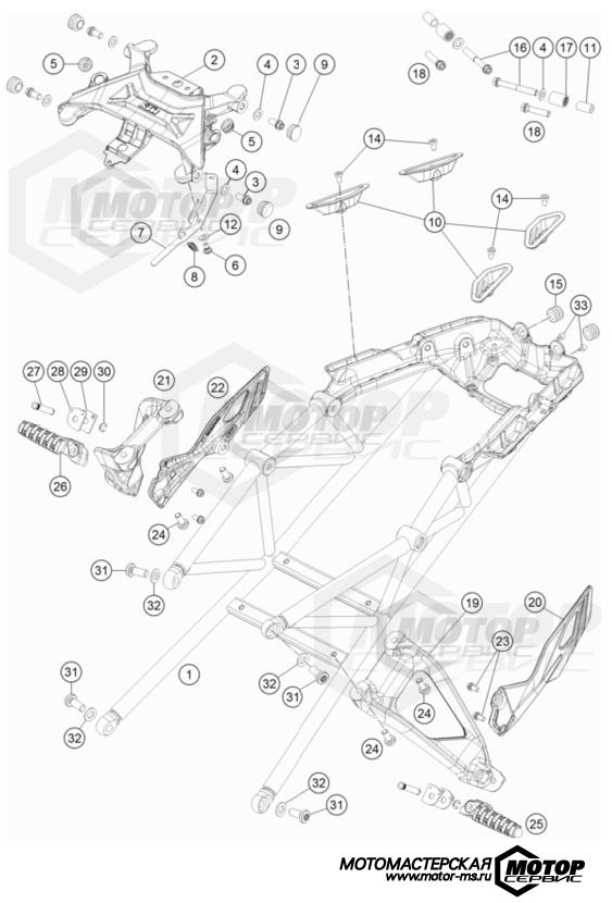 KTM Sports Tourer 1290 Super Duke GT 2023 SUBFRAME