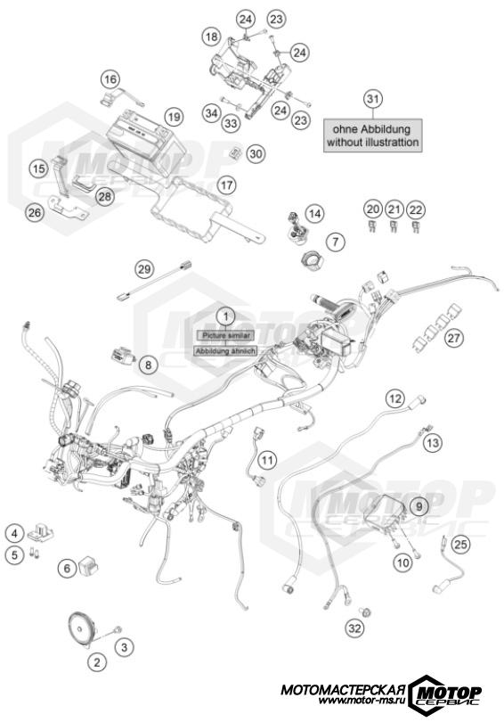 KTM Naked 200 Duke ABS B.D. Grey 2023 WIRING HARNESS