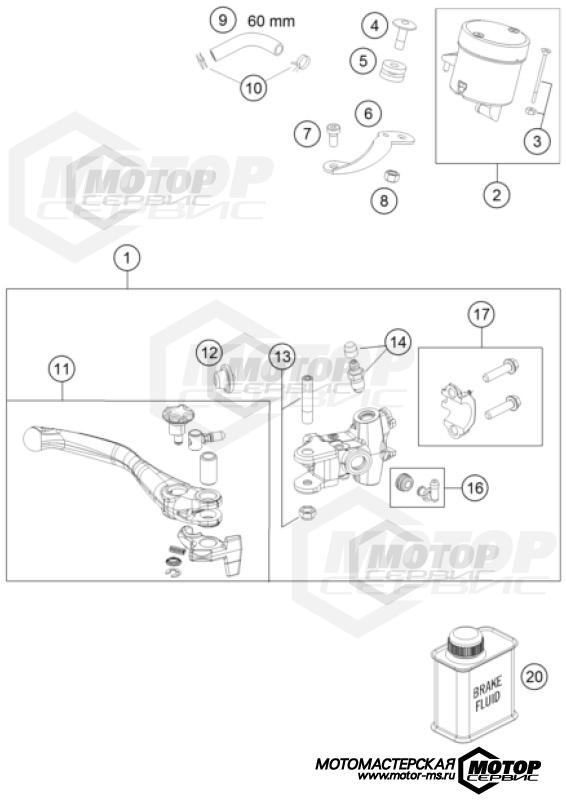 KTM Supermoto 450 SMR 2023 FRONT BRAKE CONTROL