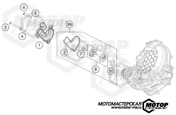 KTM MX 250 SX-F 2023 WATER PUMP