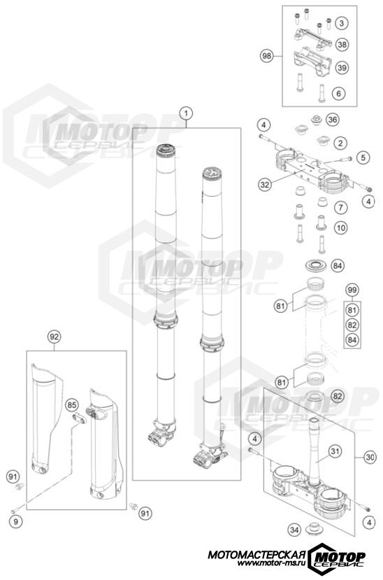 KTM MX 300 SX 2023 FRONT FORK TRIPLE CLAMP