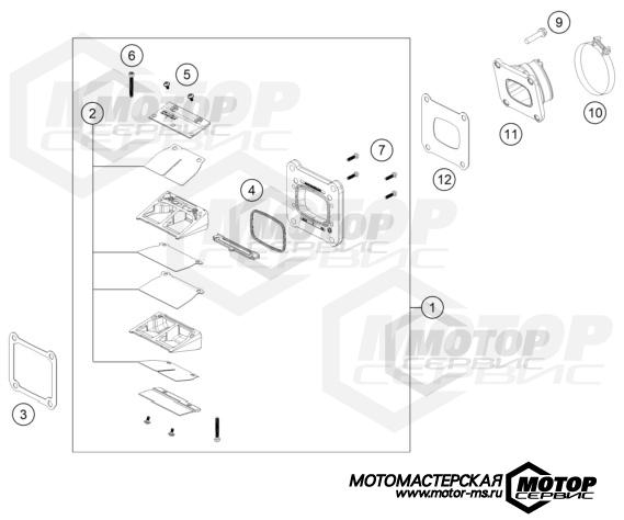 KTM MX 250 SX 2023 REED VALVE CASE
