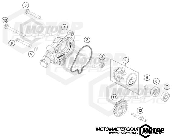 KTM MX 250 SX 2023 WATER PUMP