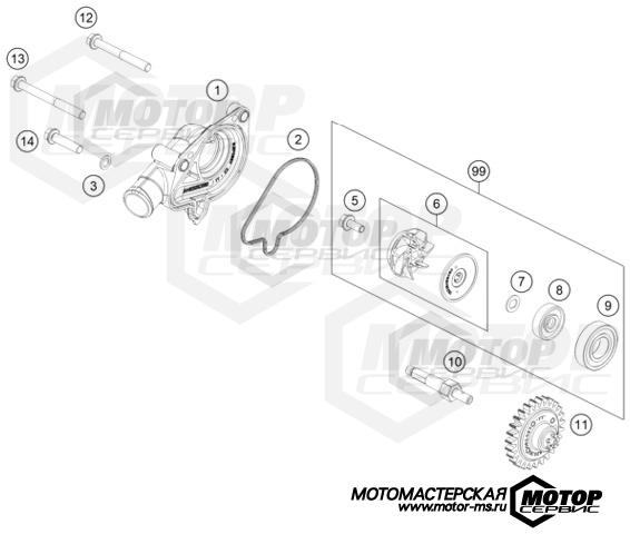 KTM MX 125 SX 2023 WATER PUMP