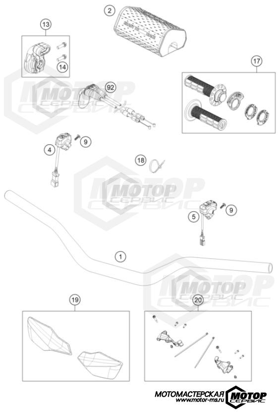 KTM MX 125 SX 2023 HANDLEBAR, CONTROLS