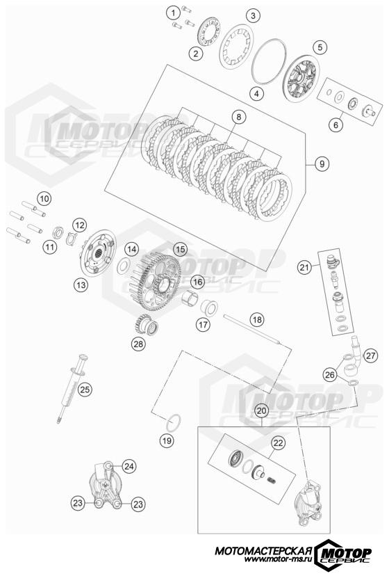 KTM MX 85 SX 19/16 2023 CLUTCH