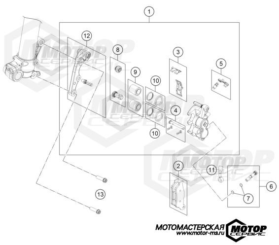 KTM MX 85 SX 19/16 2023 FRONT BRAKE CALIPER