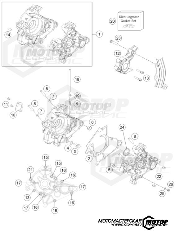 KTM MX 50 SX 2023 ENGINE CASE