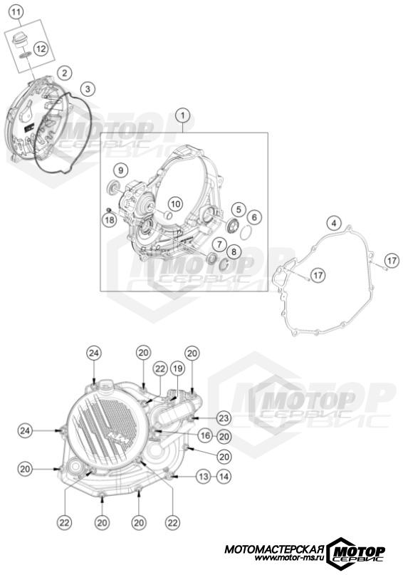 KTM Enduro 500 EXC-F 2024 CLUTCH COVER