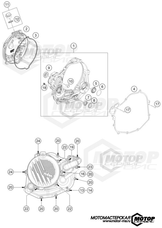 KTM Enduro 450 EXC-F Six Days 2024 CLUTCH COVER