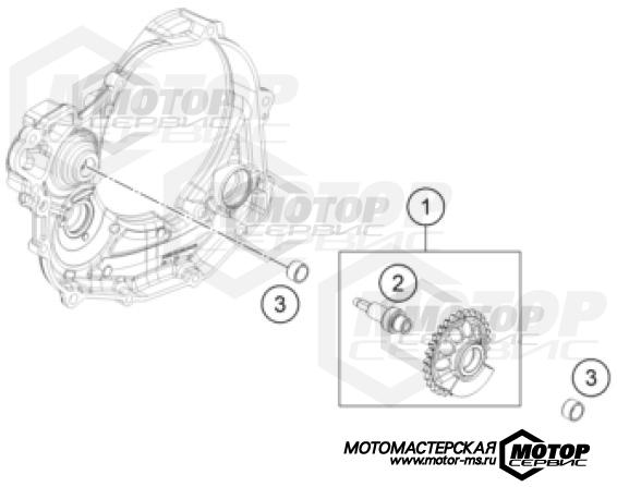 KTM Enduro 450 EXC-F Six Days 2024 BALANCER SHAFT