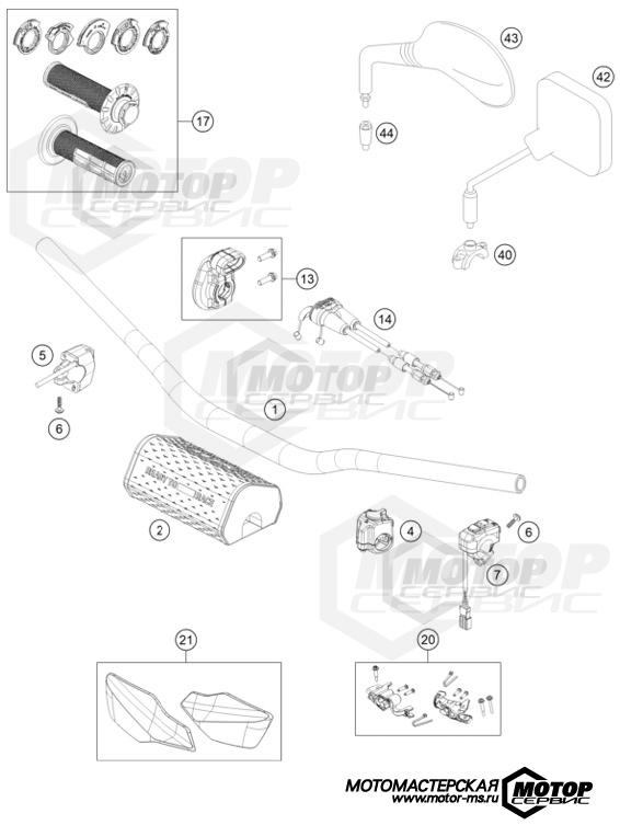 KTM Enduro 450 EXC-F Six Days 2024 HANDLEBAR, CONTROLS