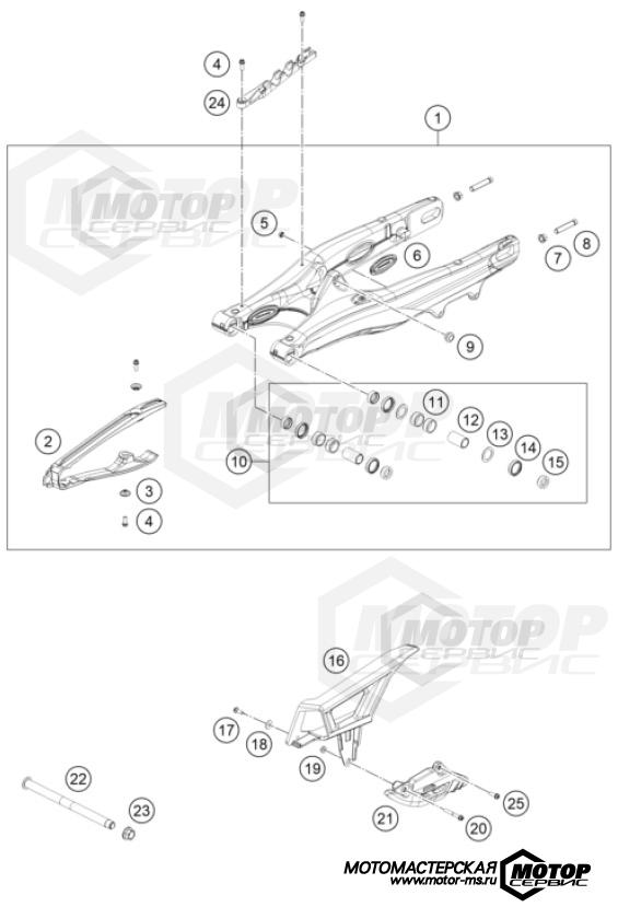 KTM Enduro 450 EXC-F Six Days 2024 SWING ARM