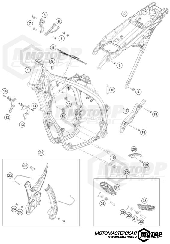 KTM Enduro 350 EXC-F Six Days 2024 FRAME