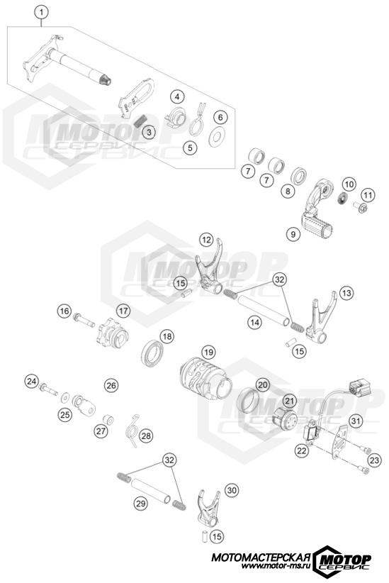 KTM Enduro 250 EXC-F Six Days 2024 SHIFTING MECHANISM
