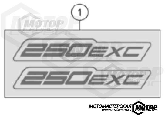 KTM Enduro 250 EXC 2024 DECAL