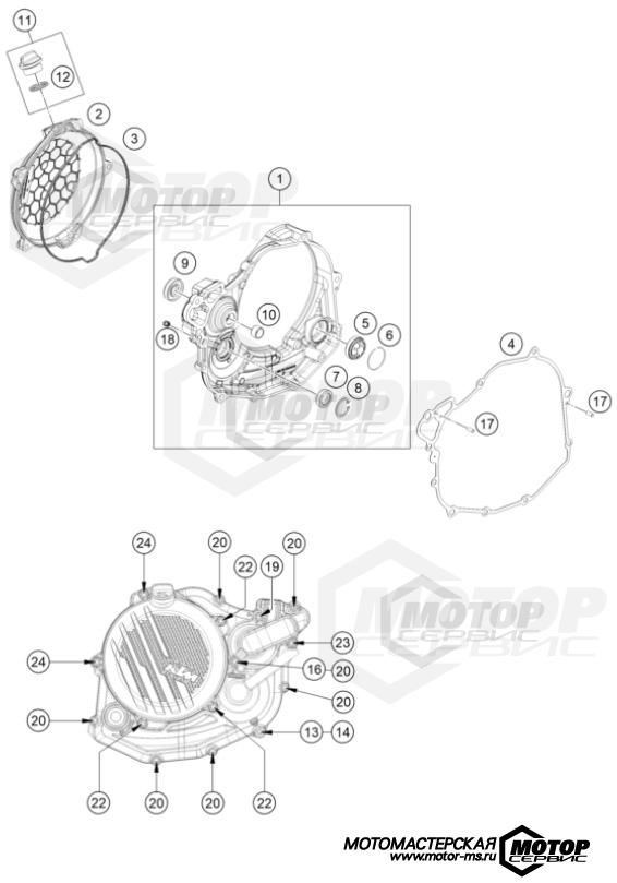 KTM Supermoto 450 SMR 2024 CLUTCH COVER