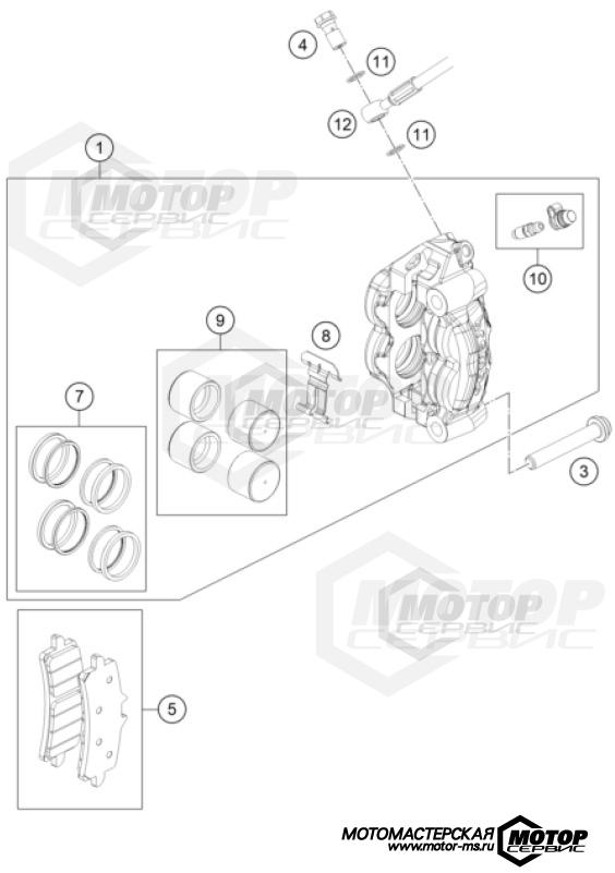 KTM Supermoto 450 SMR 2024 FRONT BRAKE CALIPER