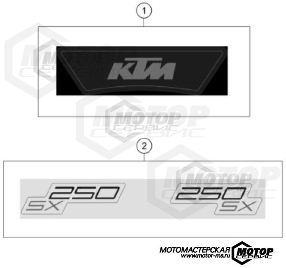 KTM MX 250 SX 2024 DECAL