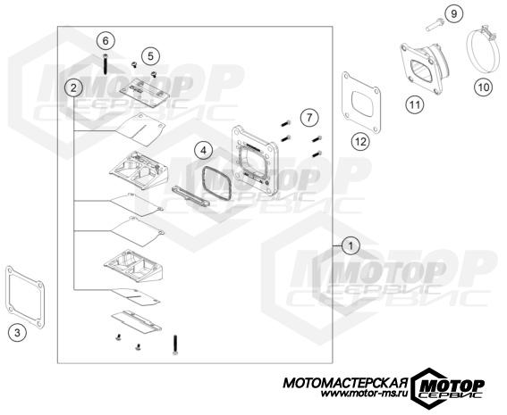 KTM MX 125 SX 2024 REED VALVE CASE