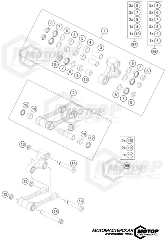 KTM MX 125 SX 2024 PRO LEVER LINKING