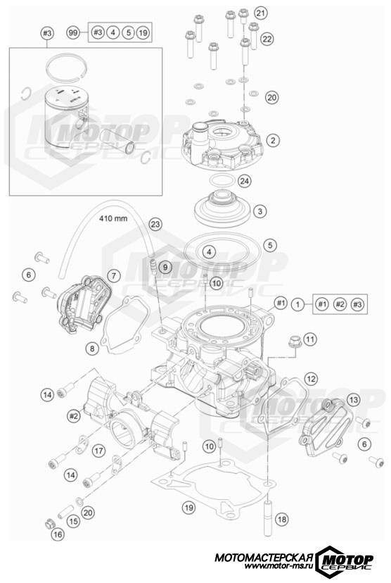 KTM MX 85 SX 19/16 2024 CYLINDER