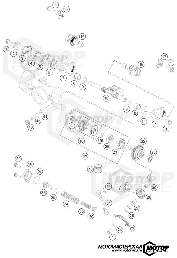 KTM MX 85 SX 19/16 2024 EXHAUST CONTROL