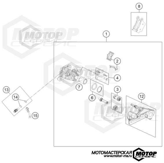 KTM MX 85 SX 19/16 2024 REAR BRAKE CALIPER